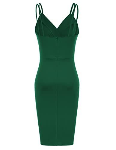 GRACE KARIN Women Sequined Velvet Spaghetti Dress