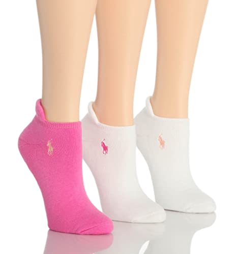 Ralph Lauren Women's 7470 RL Sport Heel Tab Cushion Sole Sock - 3 Pair Pack