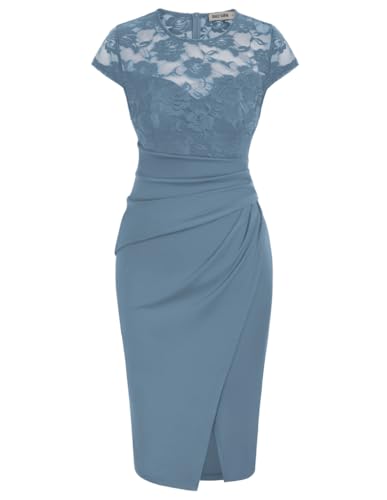 GRACE KARIN Women Vintage Lace Patchwork Dresse