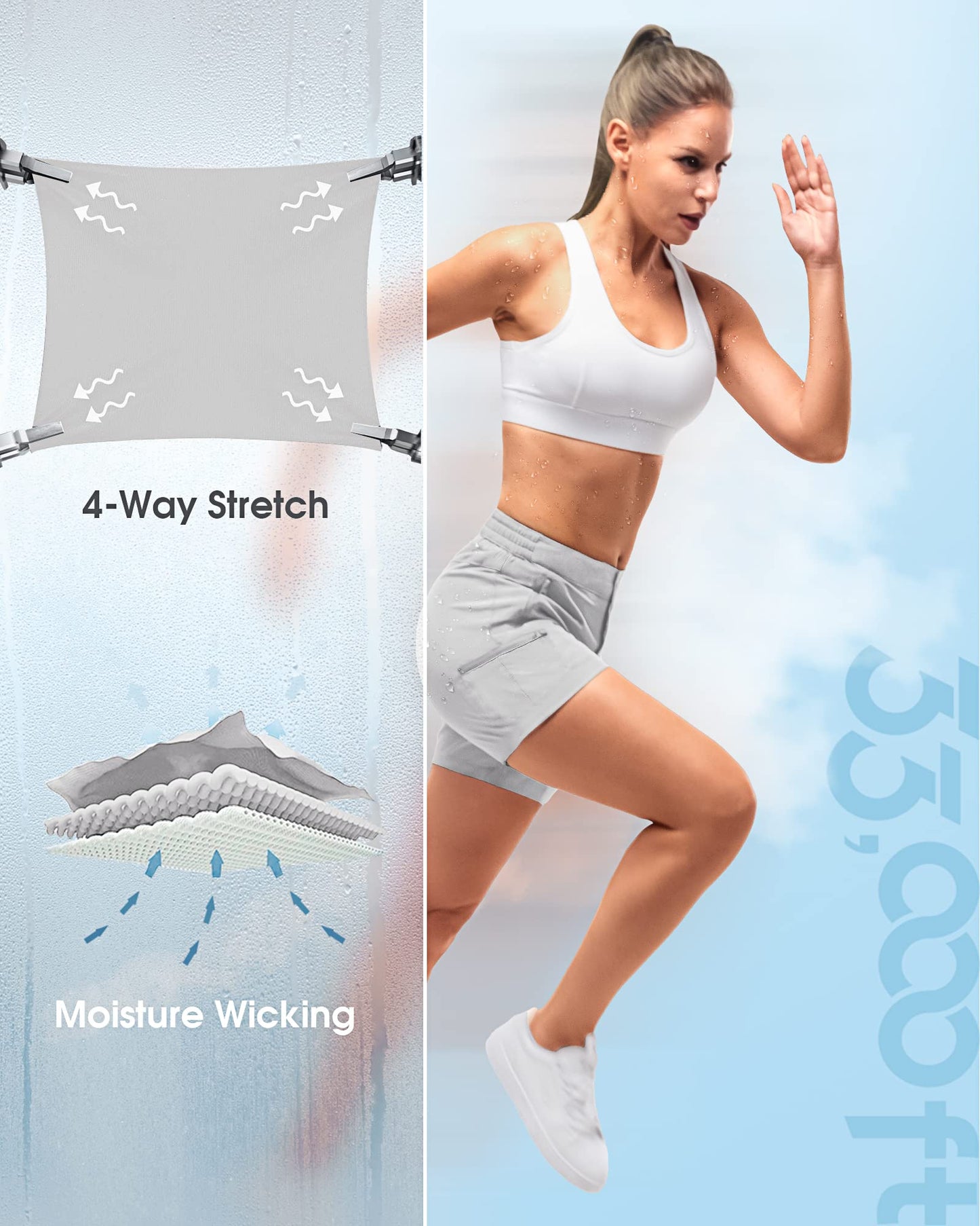 33,000ft Women's Hiking Shorts Quick Dry