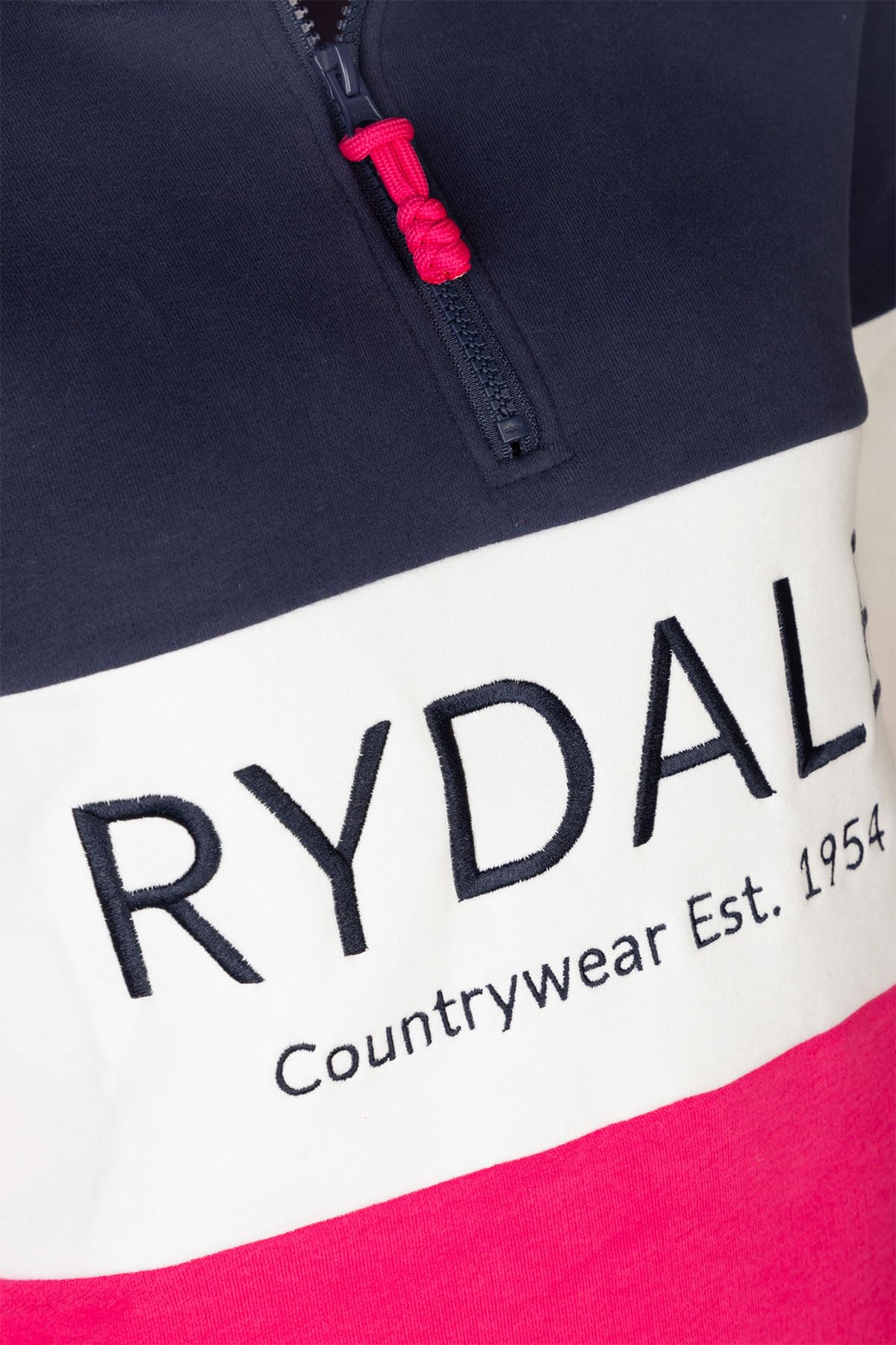 Rydale Ladies Country Sweatshirt Embroidered Women's Sweater Striped Women