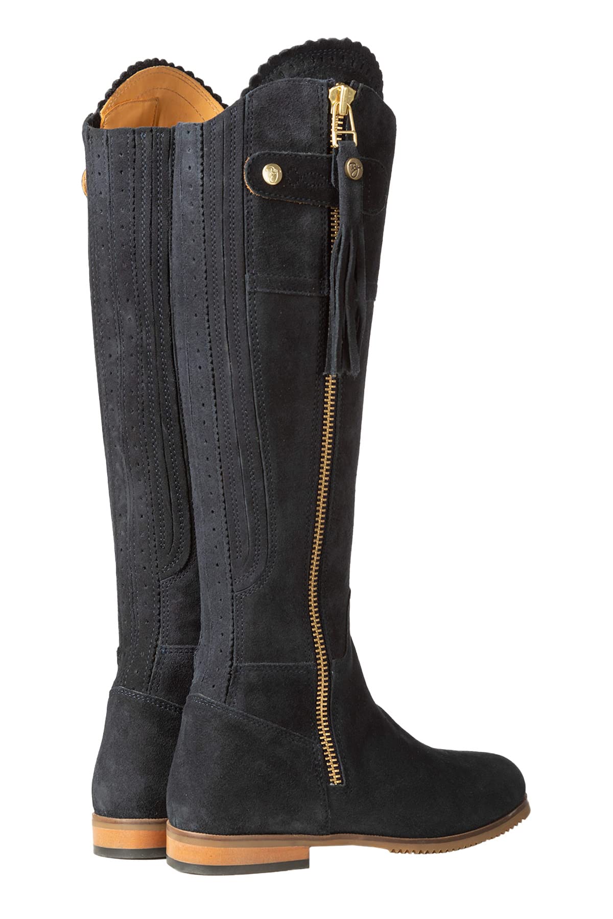 Ladies Regular Fit Spanish Riding Boots Womens Suede Knee High Country Boot
