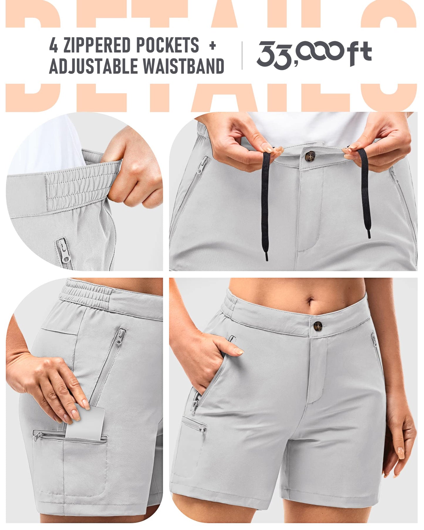 33,000ft Women's Hiking Shorts Quick Dry
