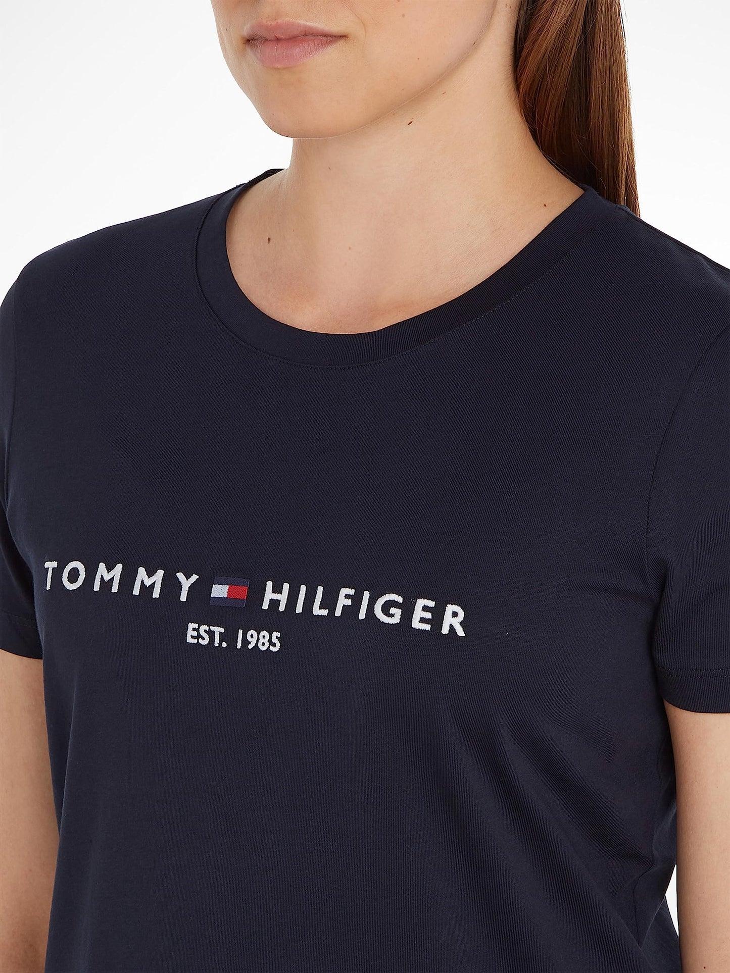 Tommy Hilfiger Women's Heritage Hilfiger C-nk Reg Tee S/S Knit Tops