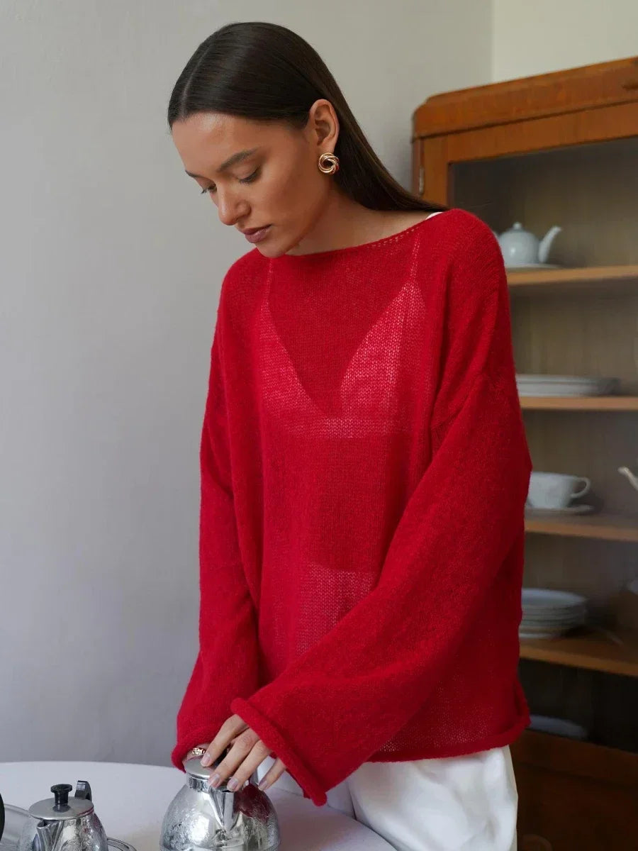 Women Loose Summer Pullover