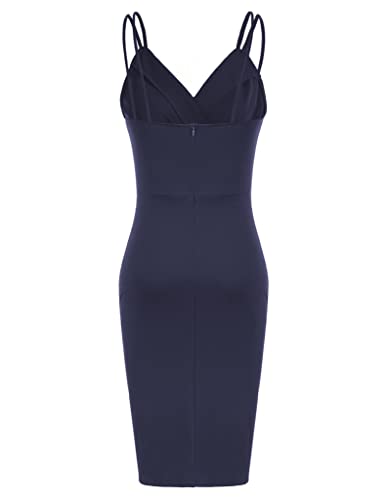 GRACE KARIN Women Sequined Velvet Spaghetti Dress