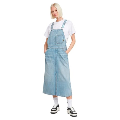G-STAR Women's Midi Dungaree Dress Casual