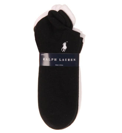 Ralph Lauren Women's 7470 RL Sport Heel Tab Cushion Sole Sock - 3 Pair Pack