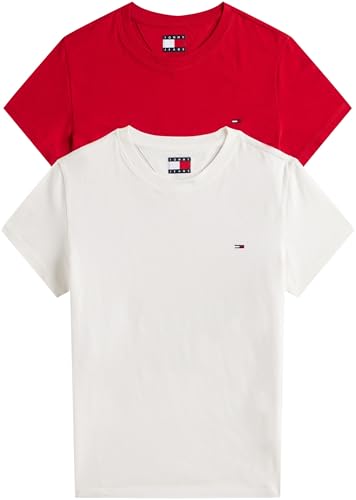 Tommy Jeans Women’s 2 Pack Short Sleeve Round Neck T-Shirts