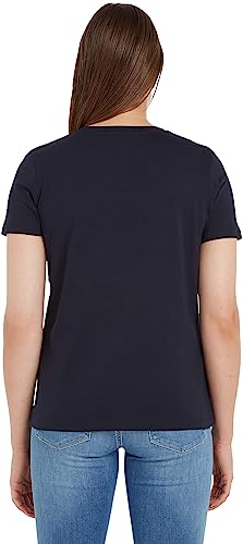 Tommy Hilfiger Women's Heritage Hilfiger C-nk Reg Tee S/S Knit Tops