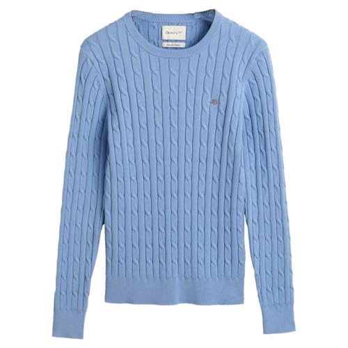 GANT Womens Cotton Cable Knit Crew Neck Sweater