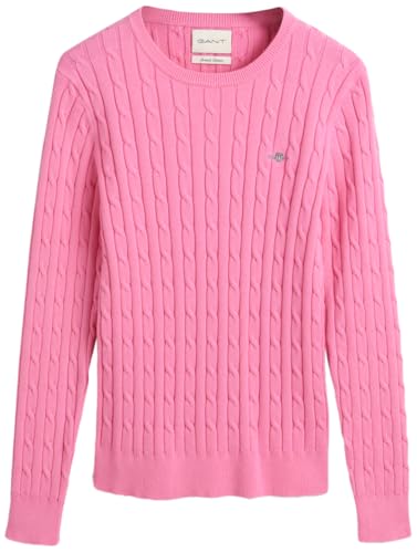 GANT Womens Cotton Cable Knit Crew Neck Sweater