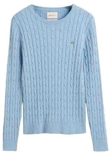 GANT Womens Cotton Cable Knit Crew Neck Sweater