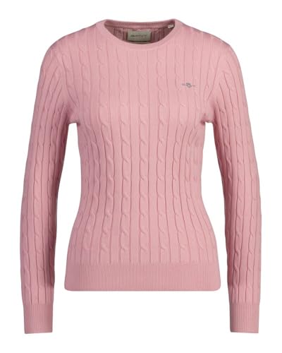 GANT Womens Cotton Cable Knit Crew Neck Sweater