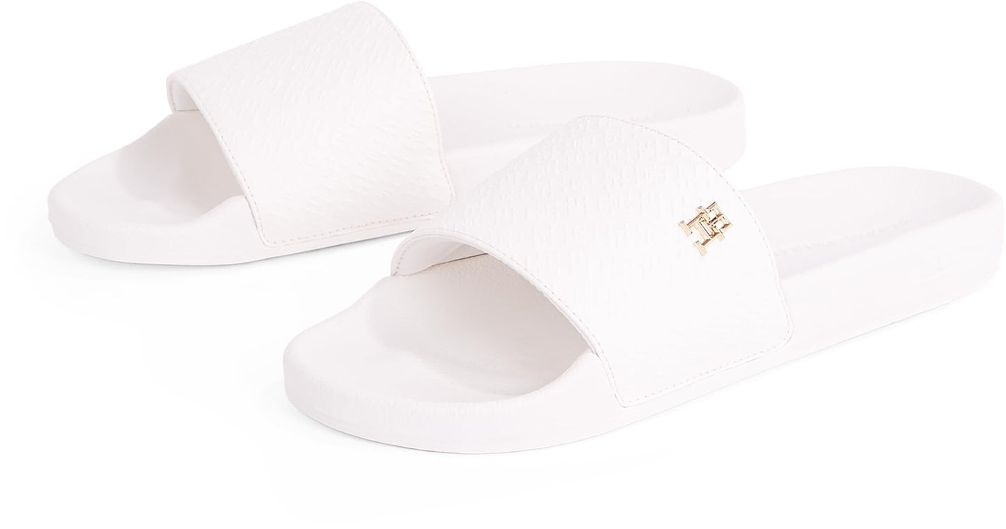 TOMMY HILFIGER Women's Th Monogram Poolside Sliders