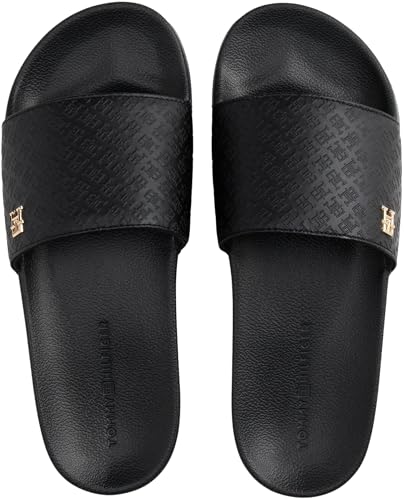 TOMMY HILFIGER Women's Th Monogram Poolside Sliders