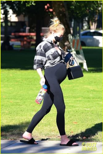 2 Pack Maternity Leggings Over Bump with Pockets High Waist