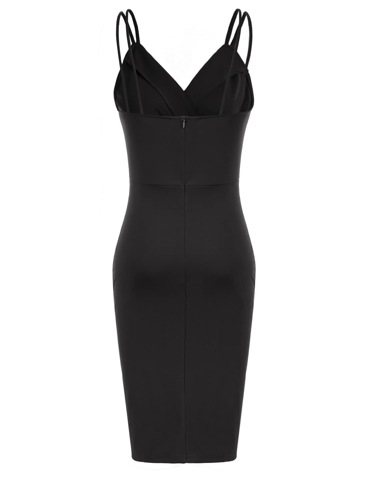 GRACE KARIN Women Sequined Velvet Spaghetti Dress