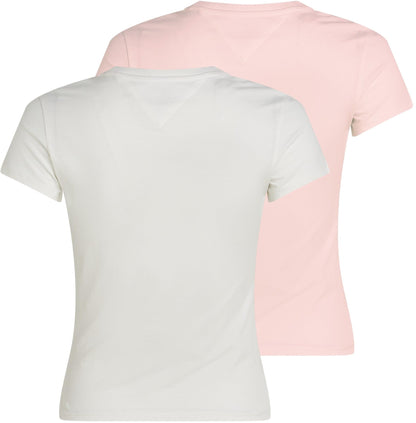 Tommy Jeans Women’s 2 Pack Short Sleeve Round Neck T-Shirts