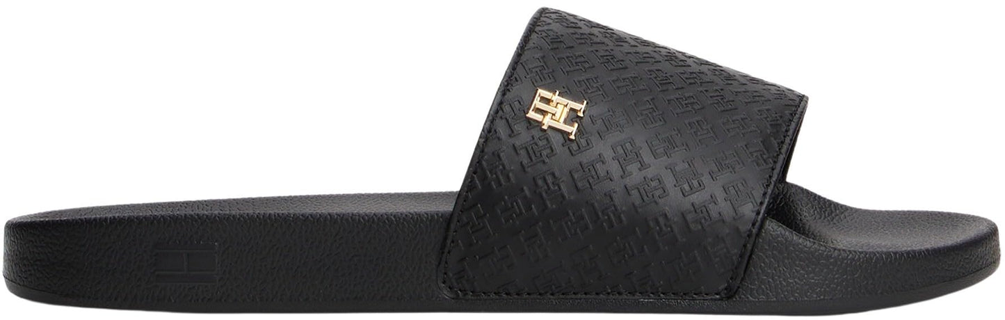 TOMMY HILFIGER Women's Th Monogram Poolside Sliders