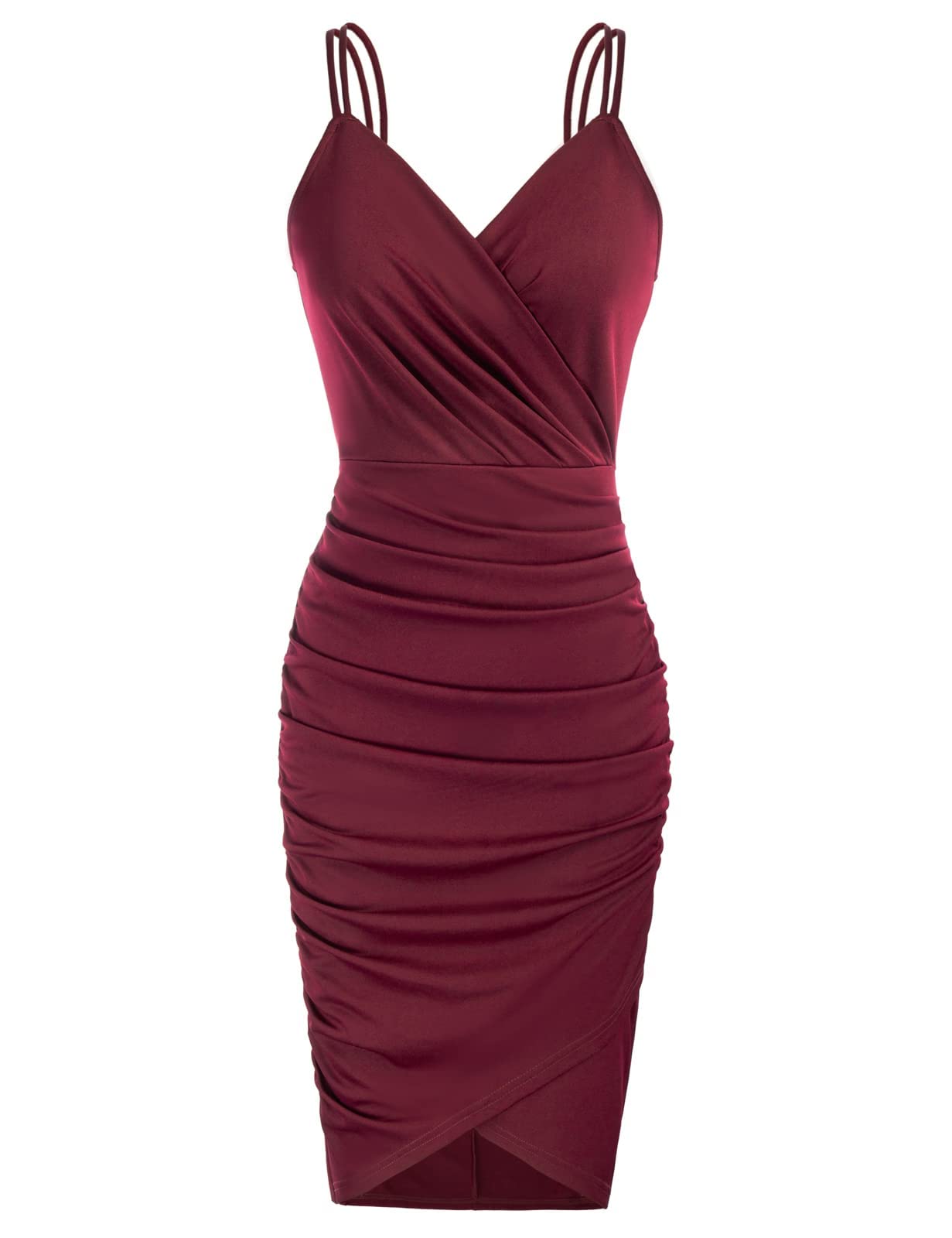 GRACE KARIN Women Sequined Velvet Spaghetti Dress