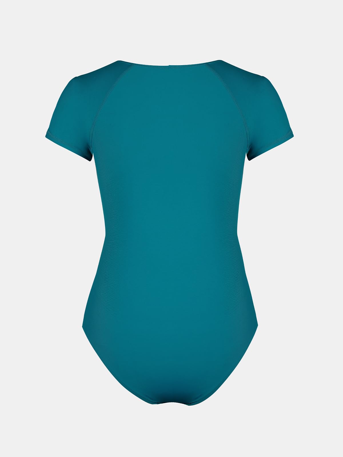 CUPSHE One Piece Swimsuit for Women High Neck Zipper Short Sleeve Bathing Suit