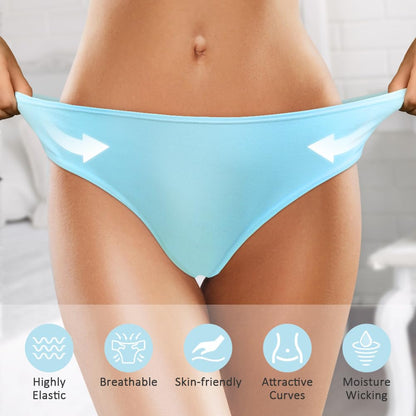 flintronic Women's Underwear, 6 Pcs Cotton Breathable Knickers Multipack