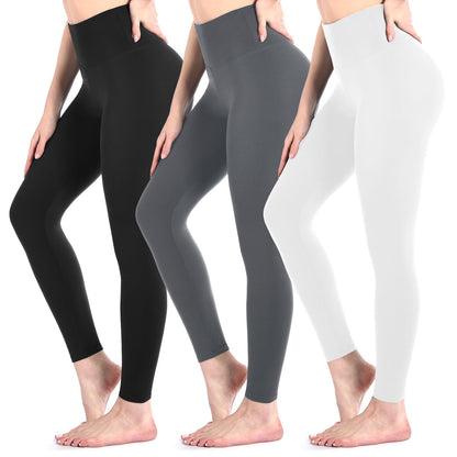 3 Pack Black Leggings for Women