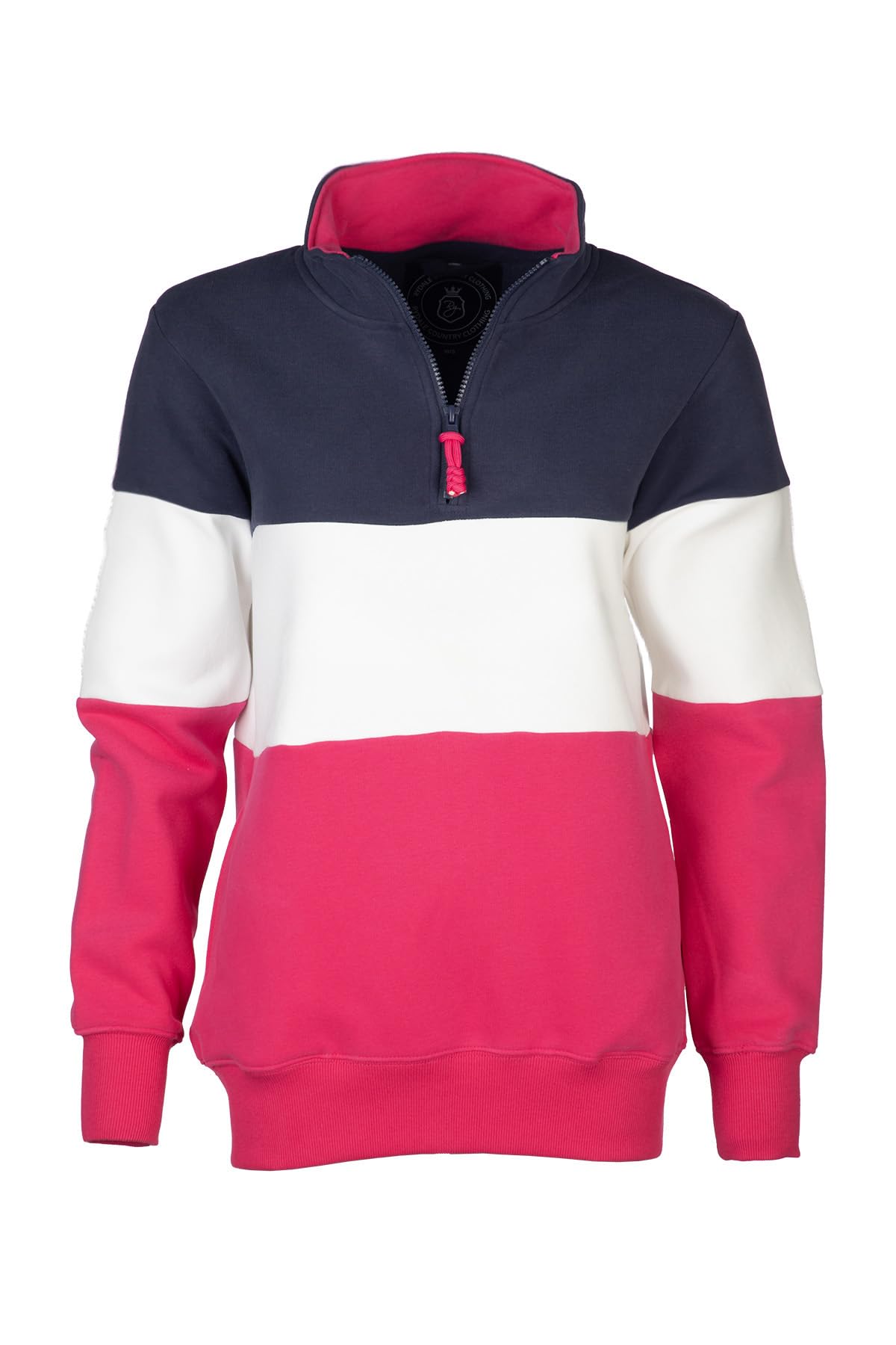 Rydale Ladies Country Sweatshirt Embroidered Women's Sweater Striped Women