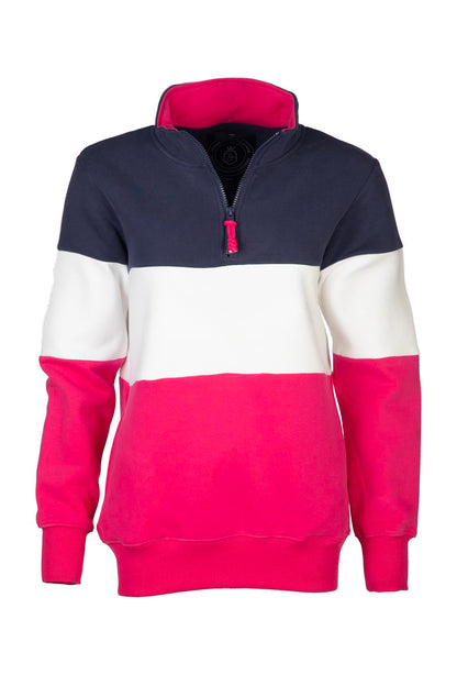 Rydale Ladies Country Sweatshirt Embroidered Women's Sweater Striped Women