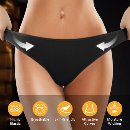 flintronic Women's Underwear, 6 Pcs Cotton Breathable Knickers Multipack
