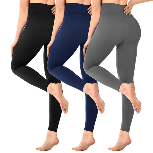 SINOPHANT Pack of 3 Women's High Waist Leggings