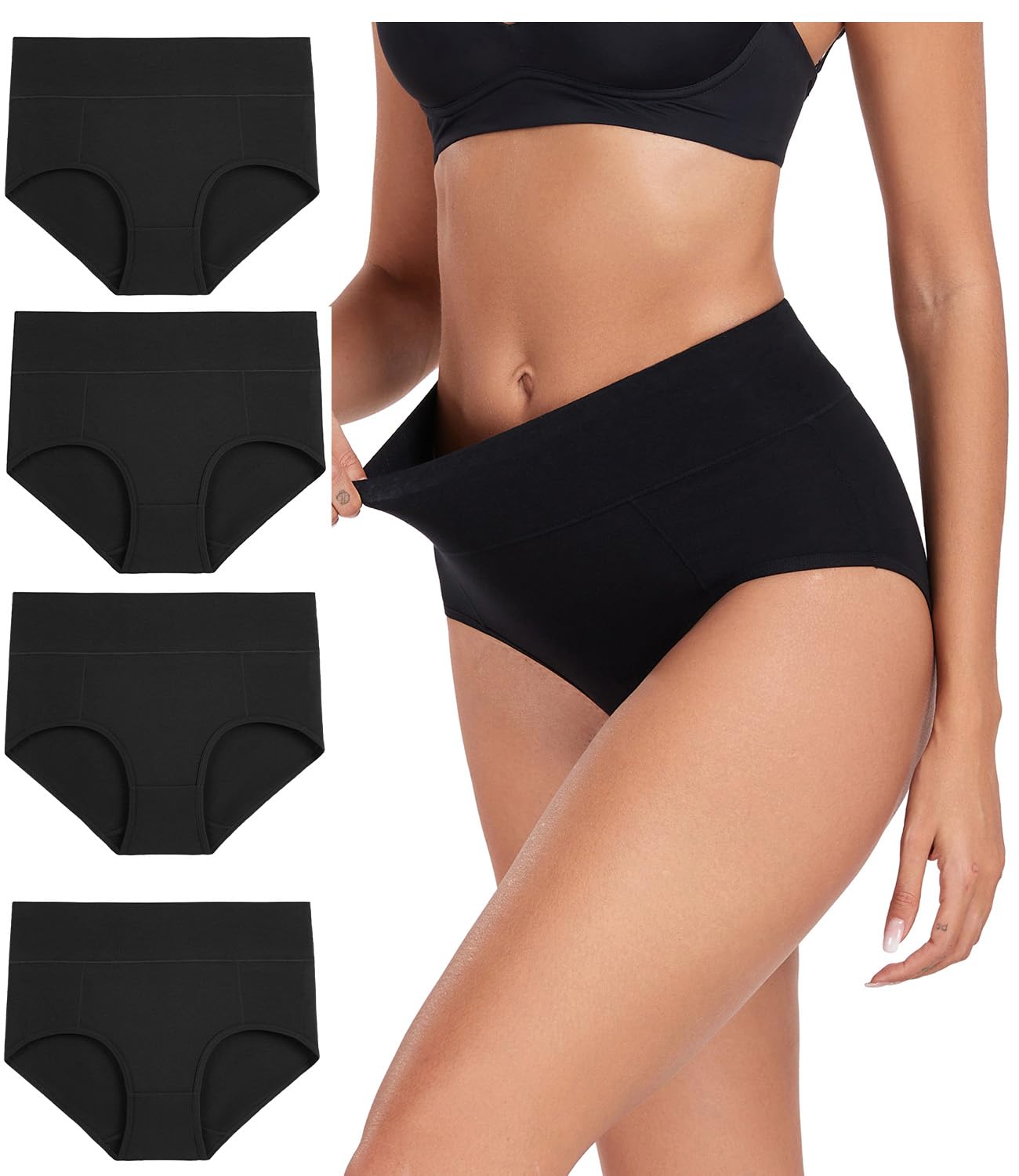 wirarpa High Waist Cotton Ladies Panties