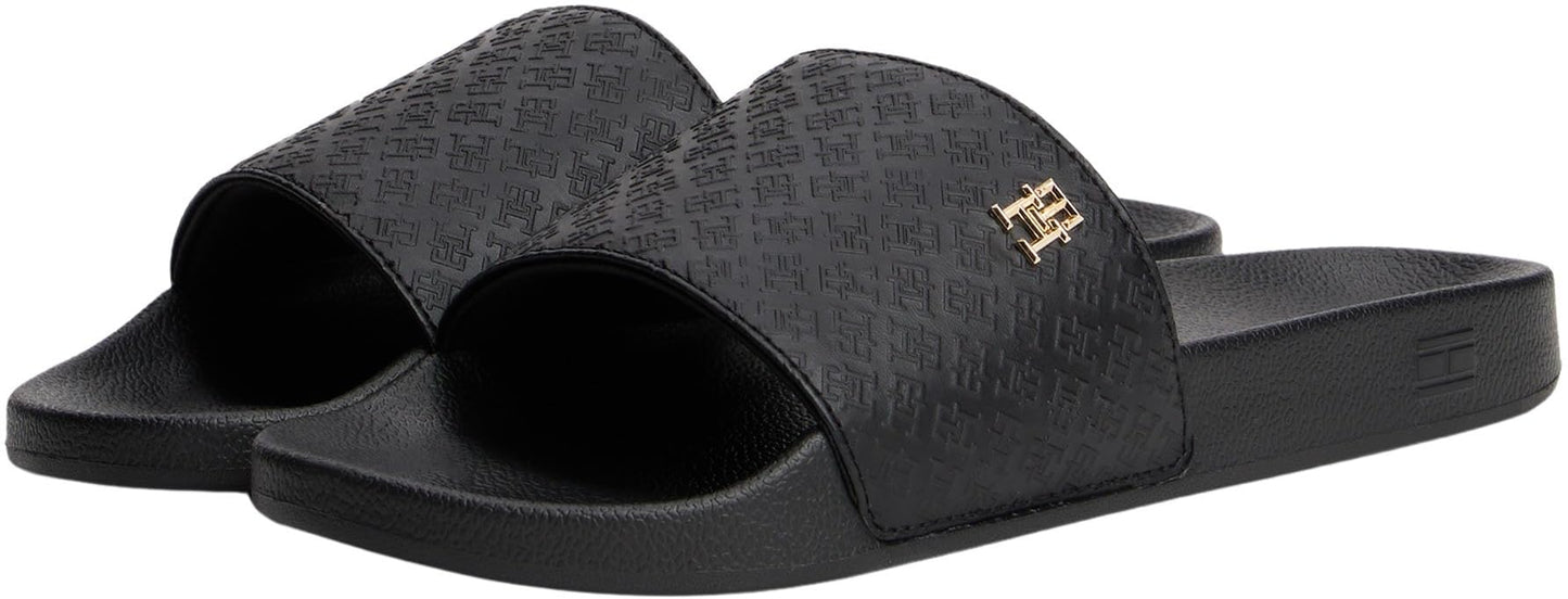 TOMMY HILFIGER Women's Th Monogram Poolside Sliders