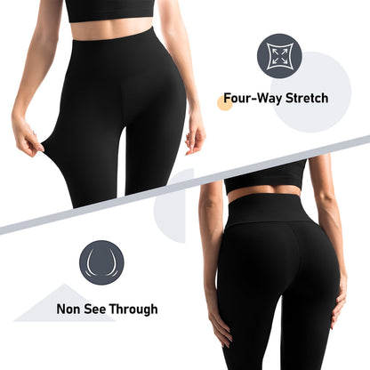 2 Pack Gym Leggings for Women High Waist