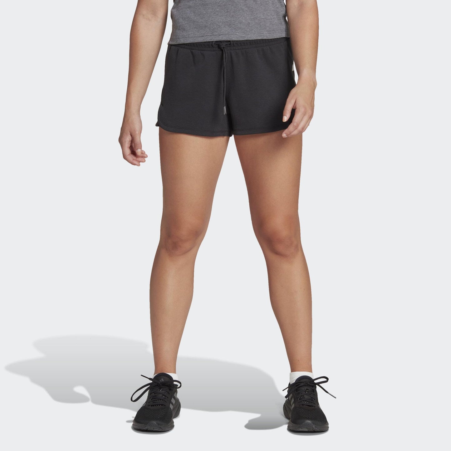 adidas Women's Train Essentials Train Cotton 3-Stripes Pacer Shorts Shorts
