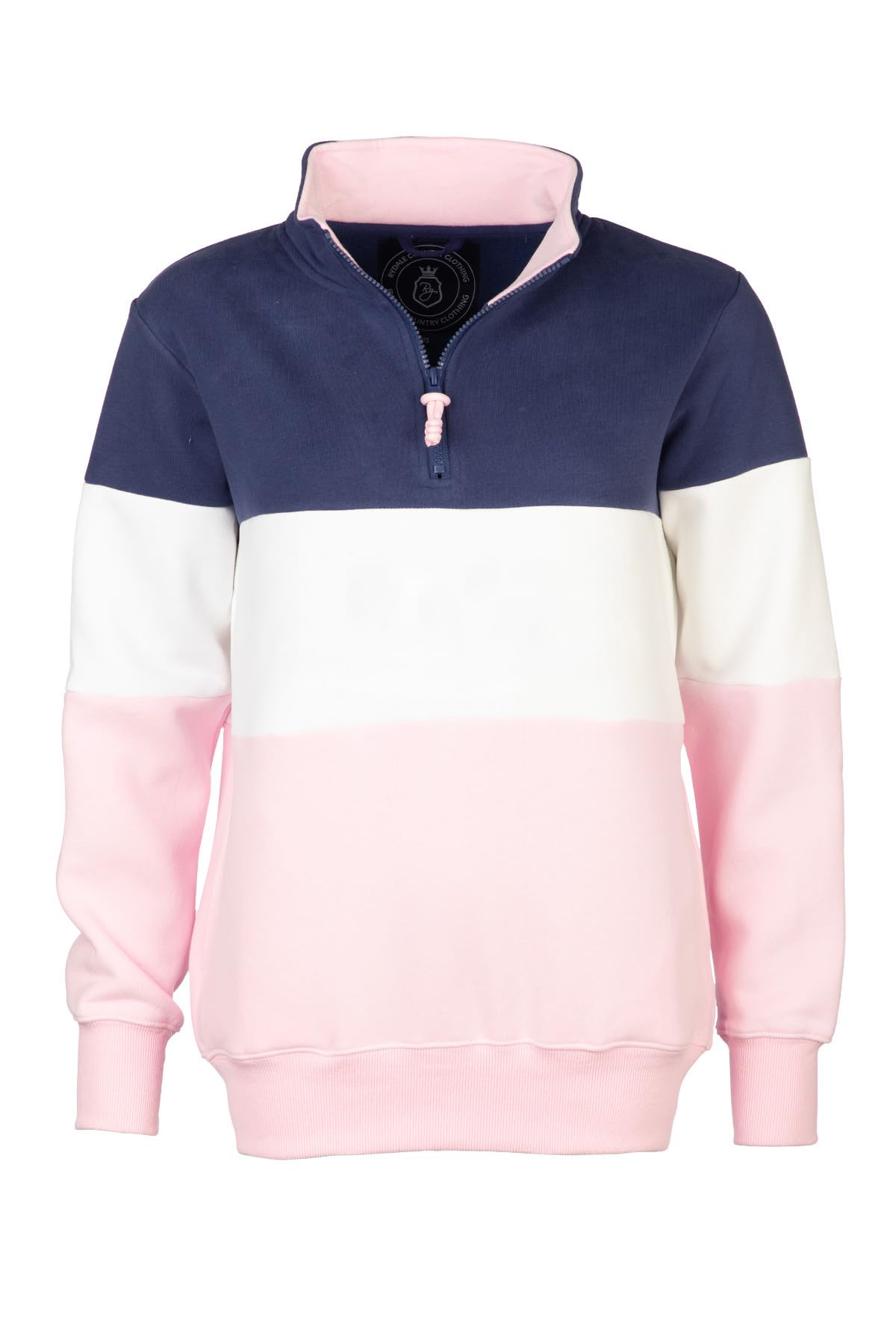 Rydale Ladies Country Sweatshirt Embroidered Women's Sweater Striped Women