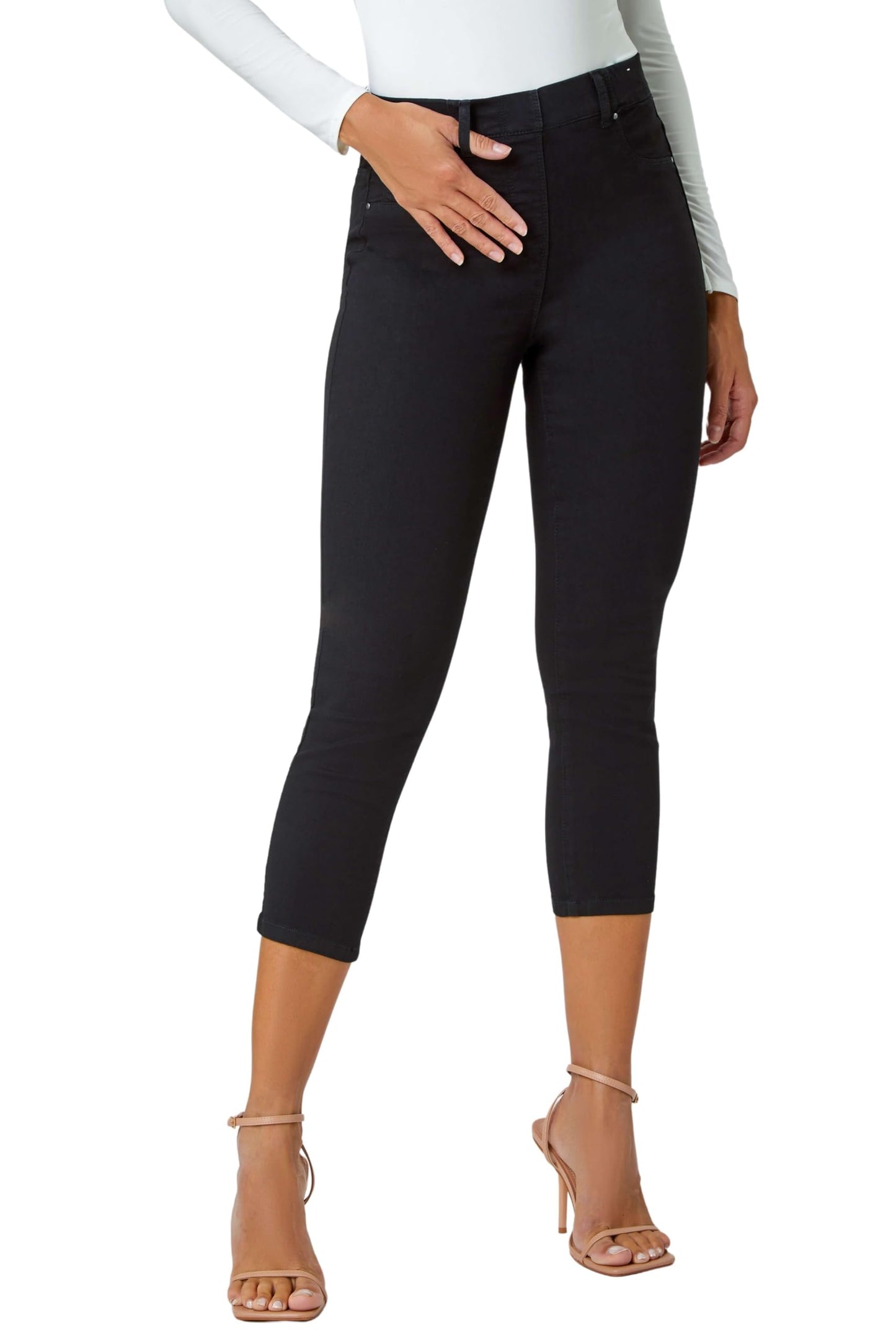 Roman Originals Cropped Jeggings for Women