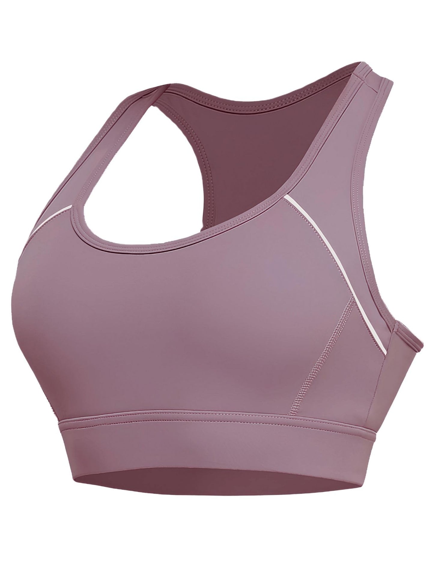 Paeceioni Women's Sports Bra, High Support, White, Regular