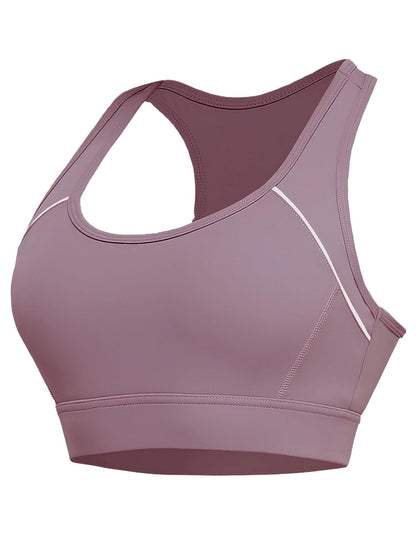 Paeceioni Women's Sports Bra, High Support, White, Regular