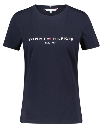 Tommy Hilfiger Women's Heritage Hilfiger C-nk Reg Tee S/S Knit Tops