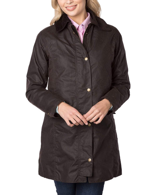 Rydale Hannah II 3/4 Length 100% Waxed Cotton Long Jacket
