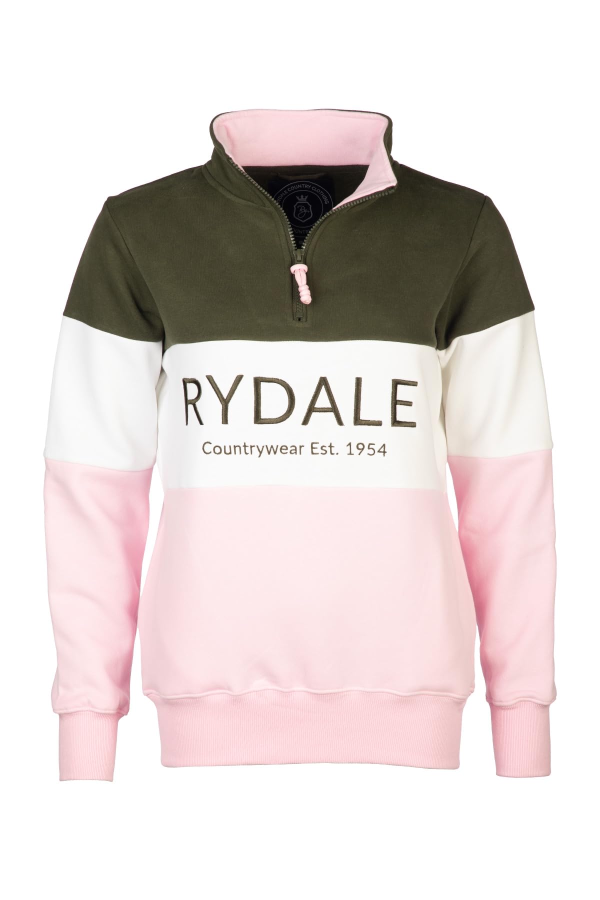 Rydale Ladies Country Sweatshirt Embroidered Women's Sweater Striped Women