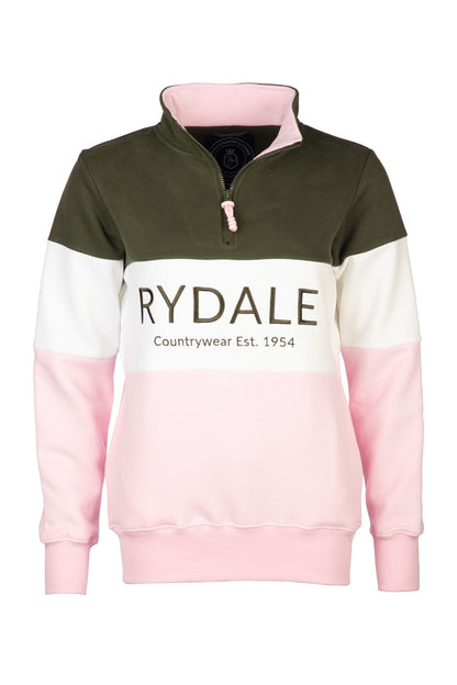 Rydale Ladies Country Sweatshirt Embroidered Women's Sweater Striped Women