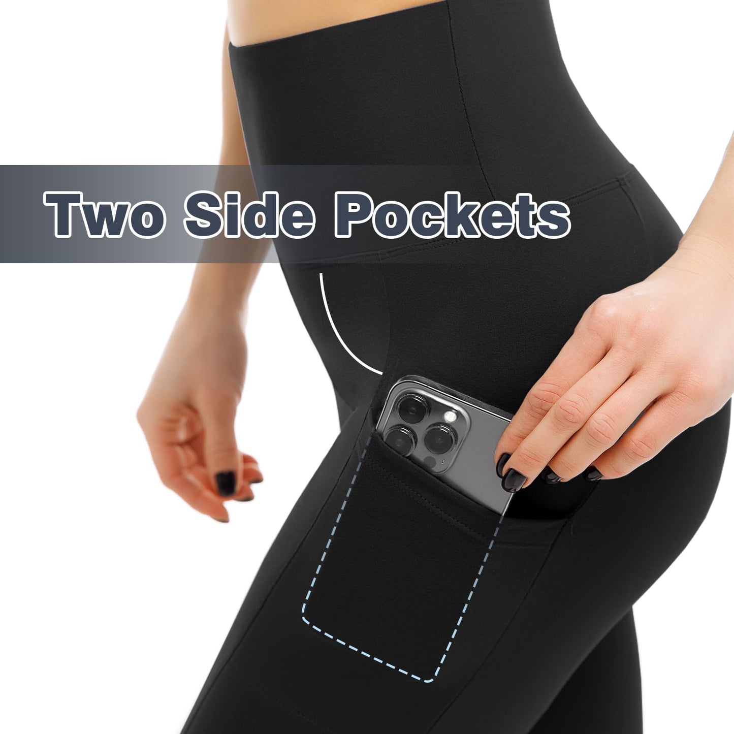 2 Pack Gym Leggings for Women High Waist