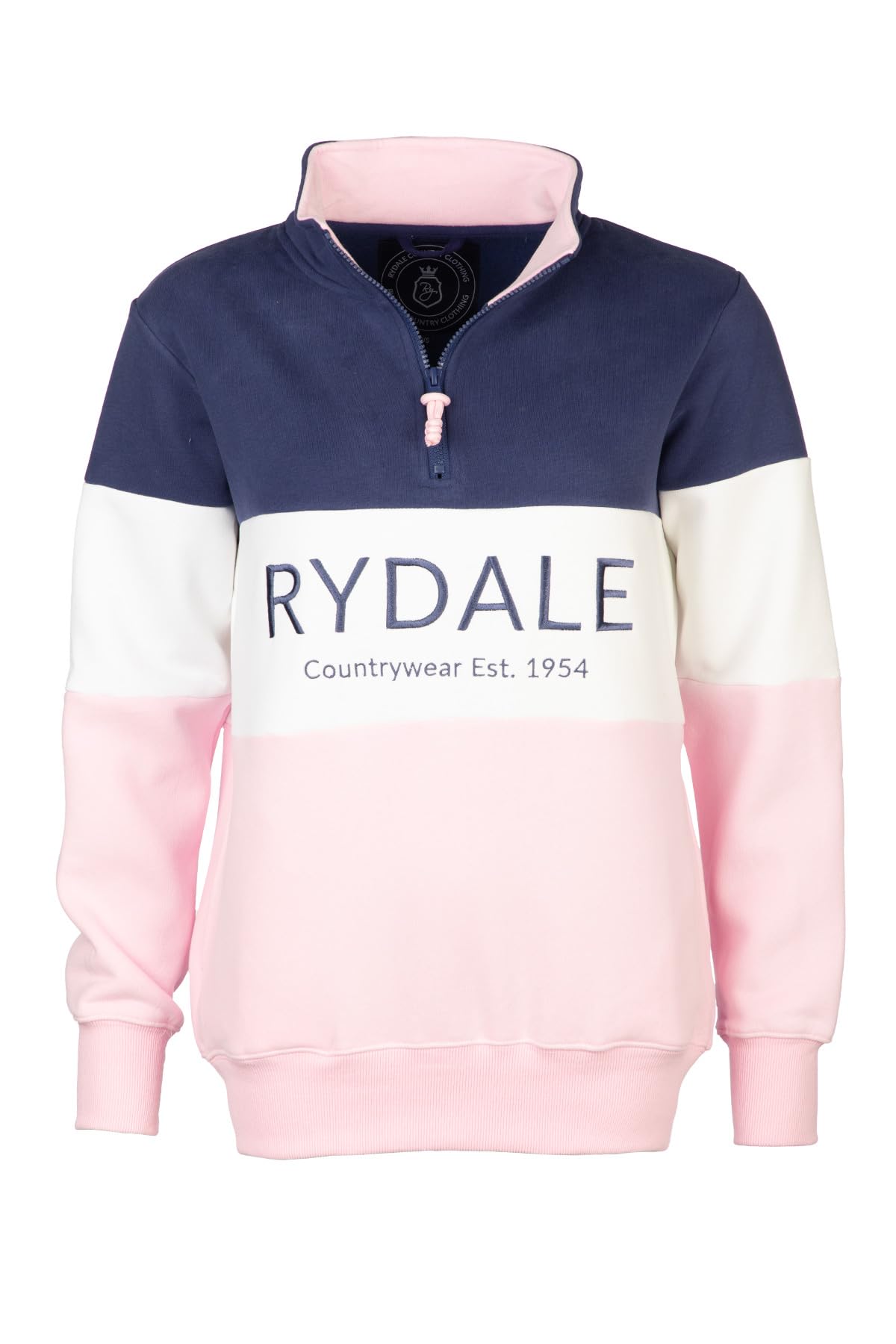 Rydale Ladies Country Sweatshirt Embroidered Women's Sweater Striped Women