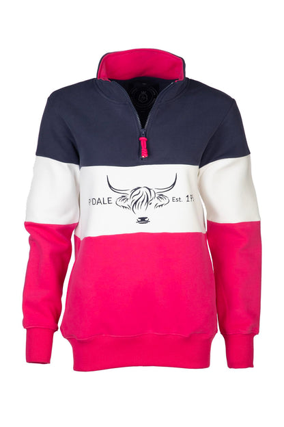 Rydale Ladies Country Sweatshirt Embroidered Women's Sweater Striped Women