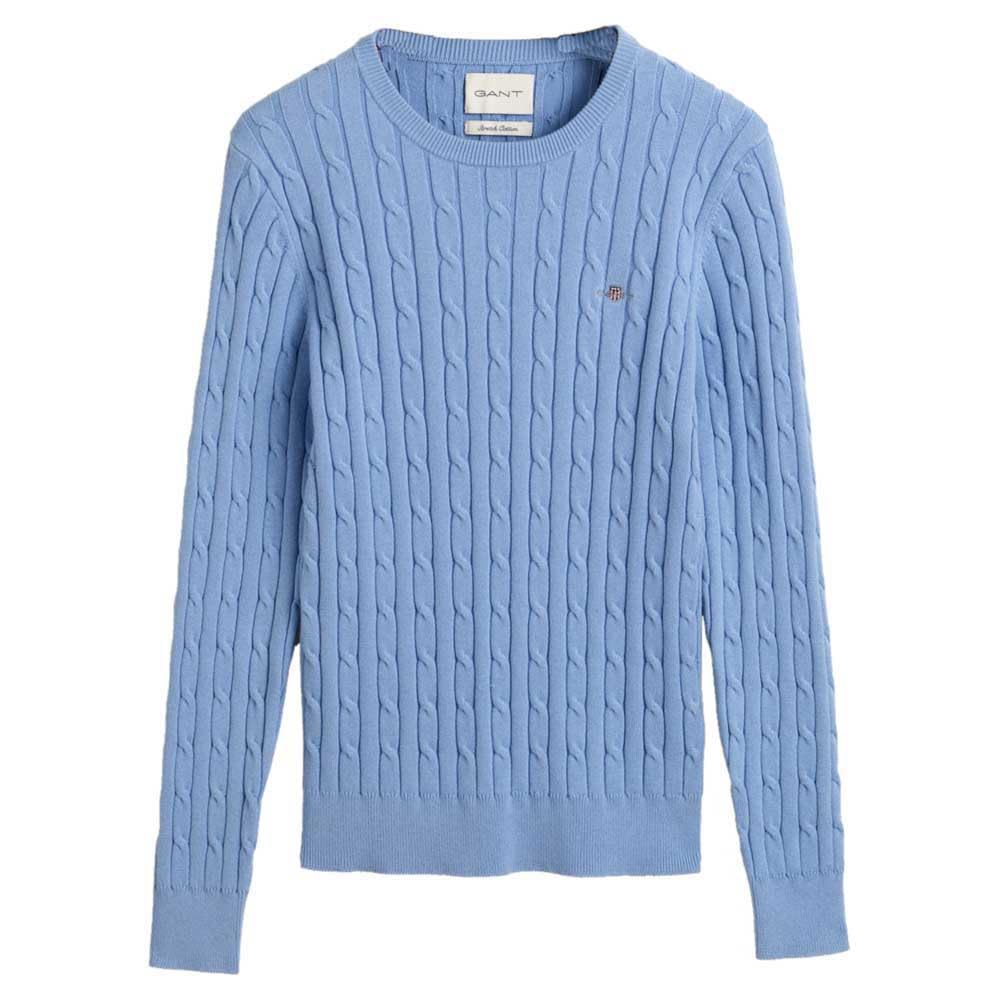 GANT Womens Cotton Cable Knit Crew Neck Sweater