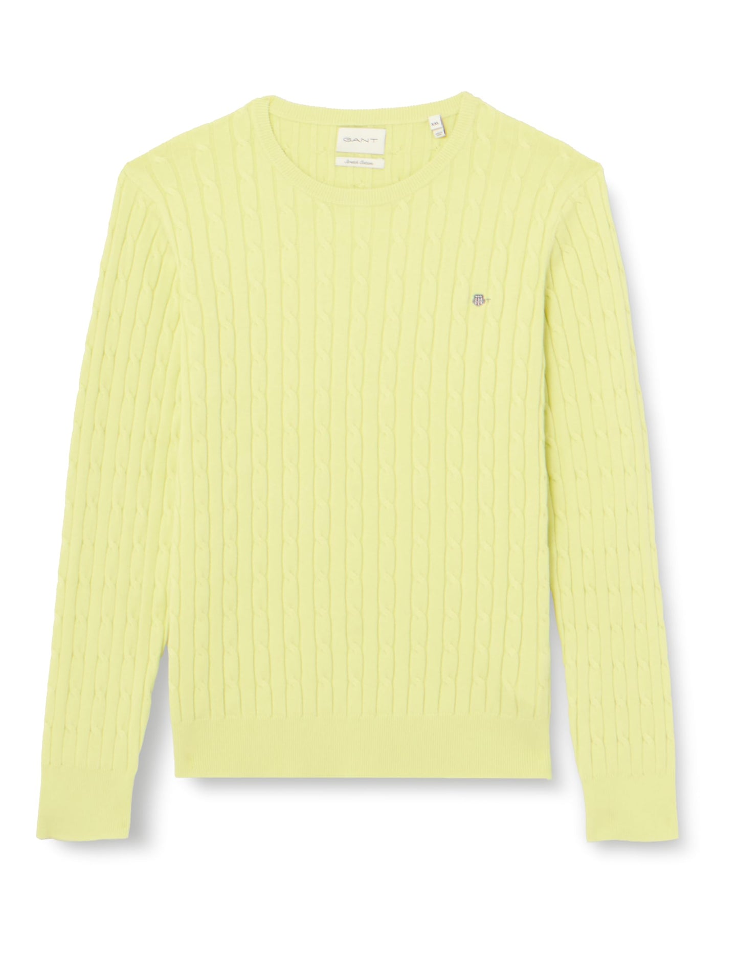 GANT Womens Cotton Cable Knit Crew Neck Sweater
