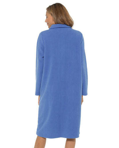 Undercover Ladies' Soft Fleece Zip Gown with Satin Trim